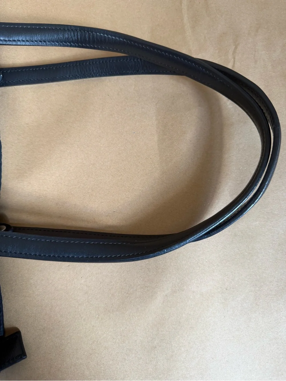 Prada Black Quilted Nylon Tote with Leather Handles
